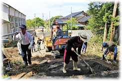 避難路整備の様子（出典：第17回防災まちづくり大賞）